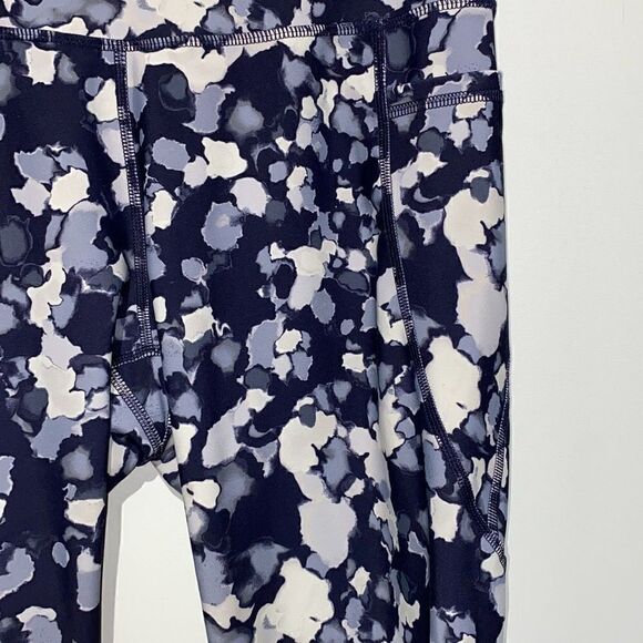 Old Navy Womens Active Go-Dry Elevate Compression Blue White Leggings Size Large - Picture 3 of 7